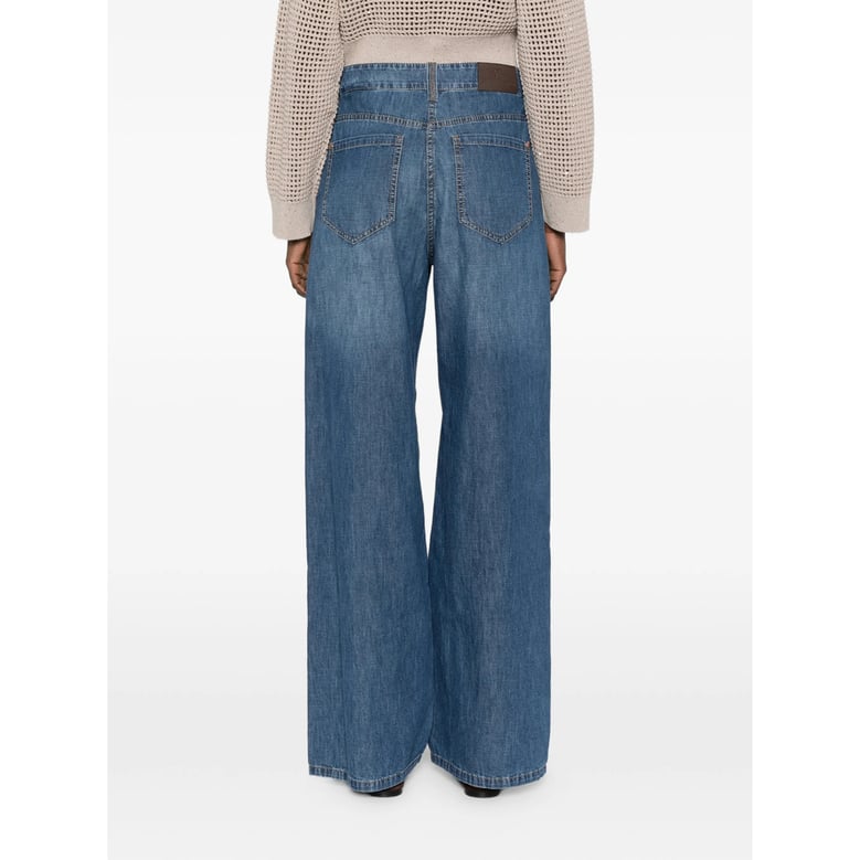 wide-leg jeans blue by Selfnex