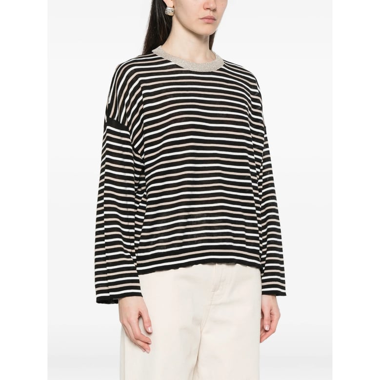 sweater crew neck black/neutrals by Selfnex
