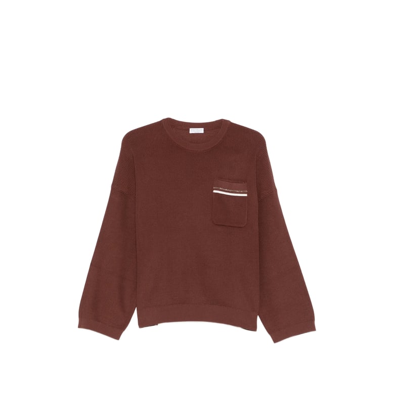 sweater brown cotton by Selfnex