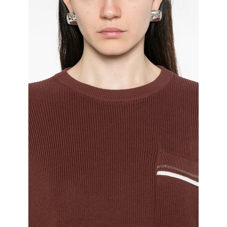 sweater brown cotton by Selfnex