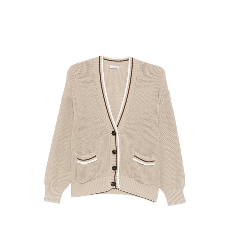 sweater v-neck cotton neutrals by Selfnex