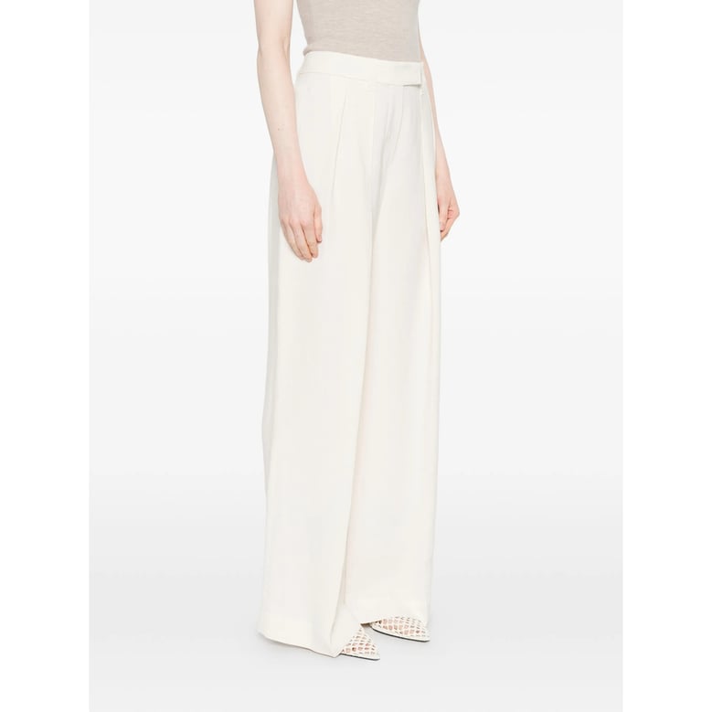 trousers white pleat detail by Selfnex