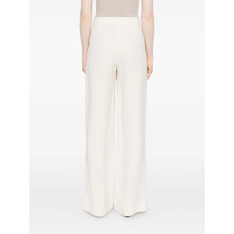 trousers white pleat detail by Selfnex