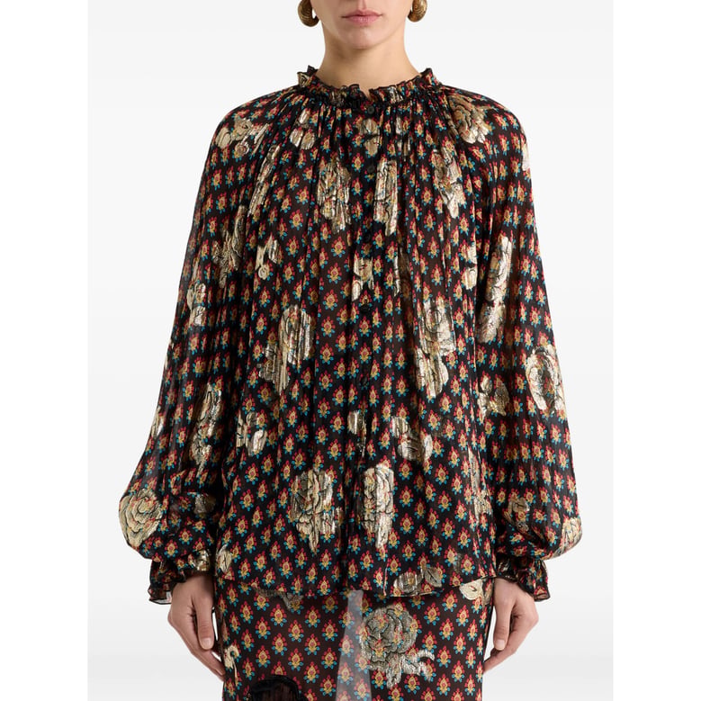 shirt black silk by Selfnex