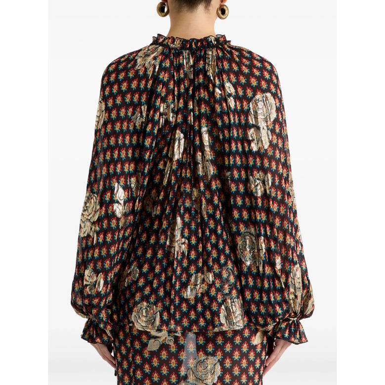 shirt black silk by Selfnex