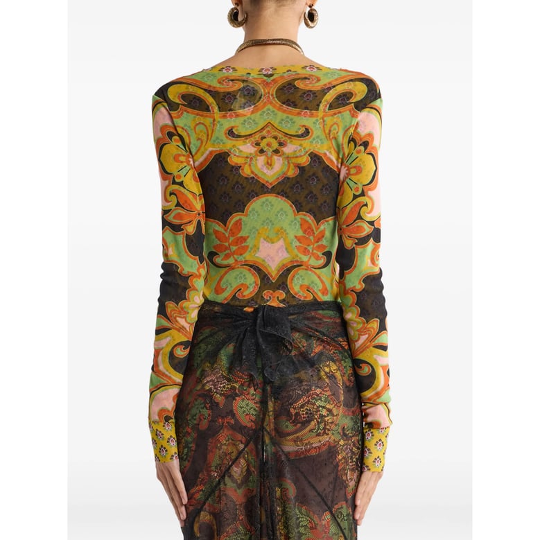 long-sleeved top green by Selfnex