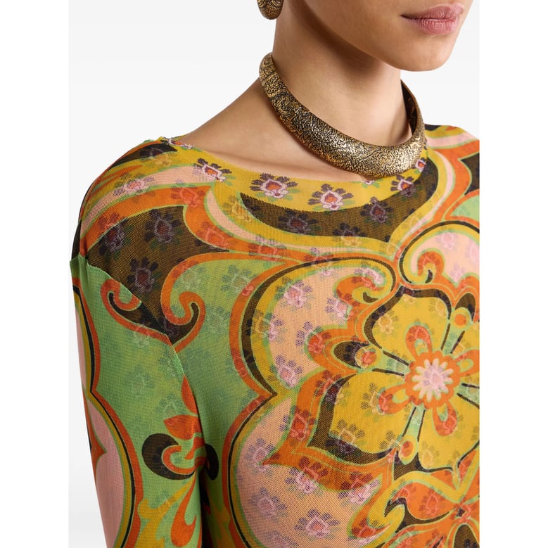 long-sleeved top green by Selfnex
