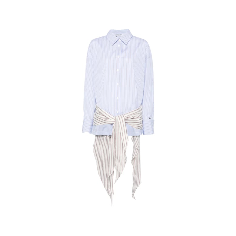 dress blue/white striped by Selfnex