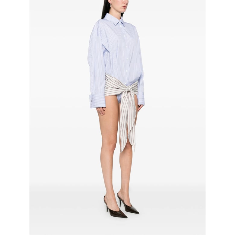 dress blue/white striped by Selfnex