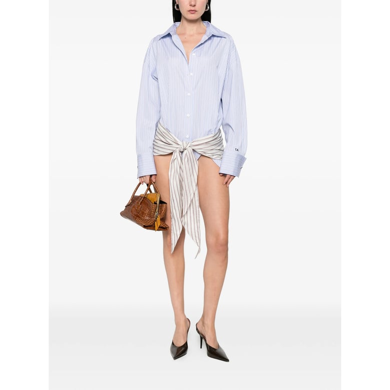 dress blue/white striped by Selfnex