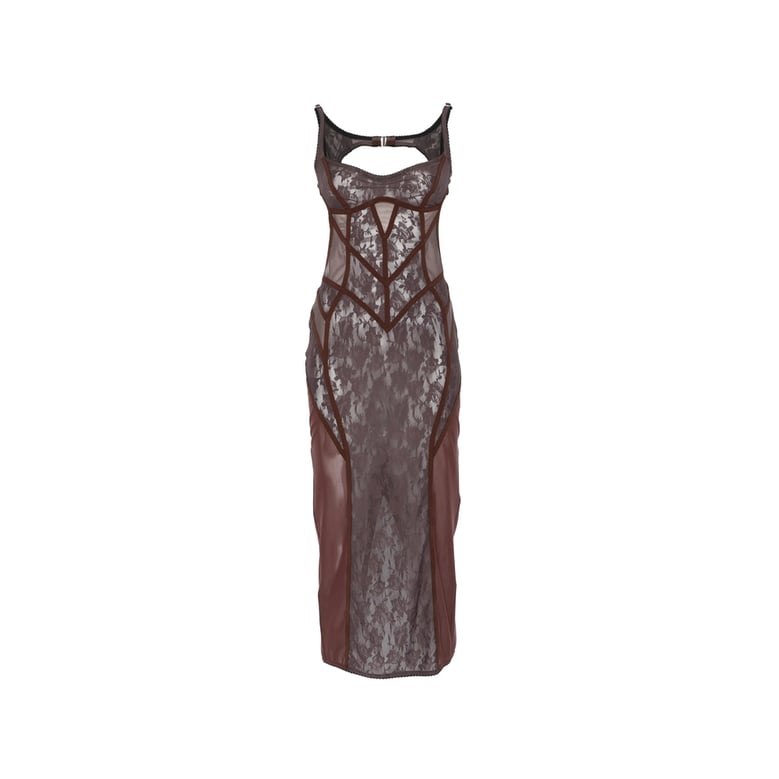 dress brown by Selfnex