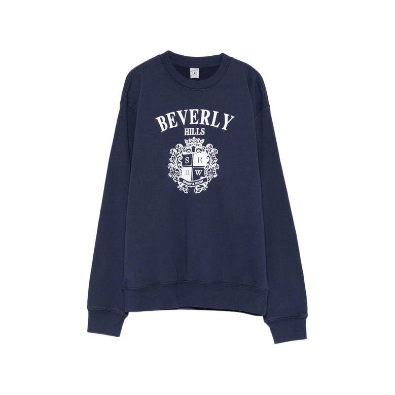 sweater crew neck blue cotton by Selfnex