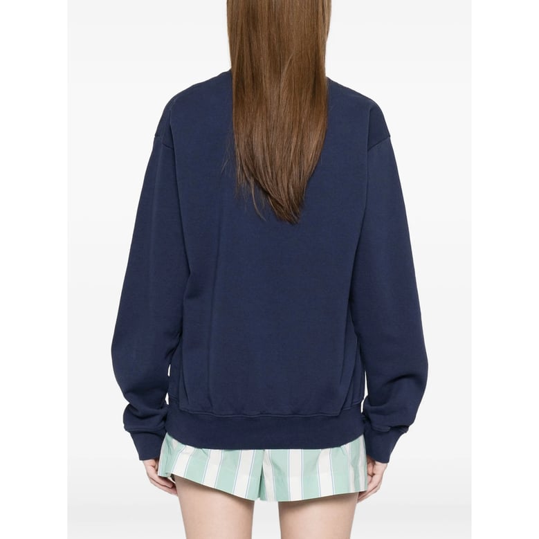 sweater crew neck blue cotton by Selfnex