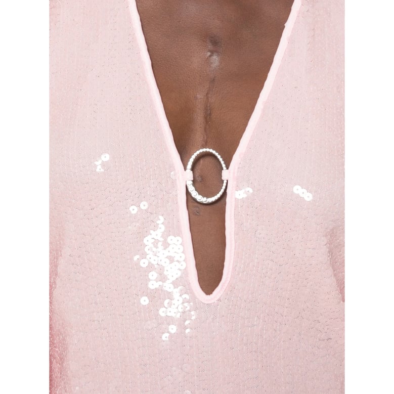 dress with pink sequins by Selfnex