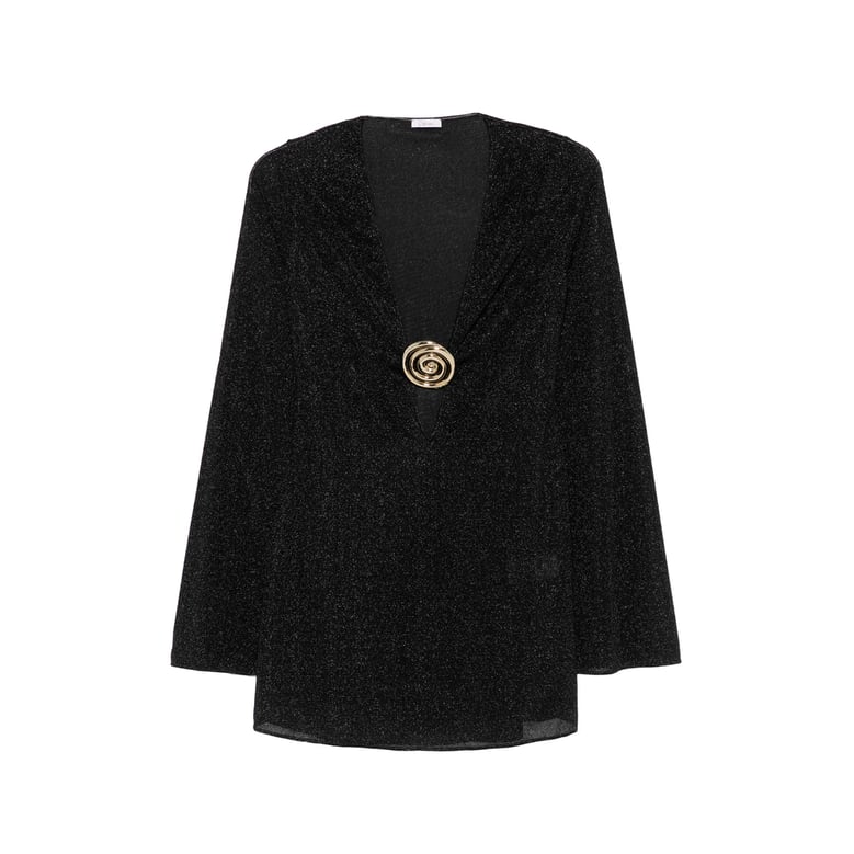 dress v-neck black by Selfnex