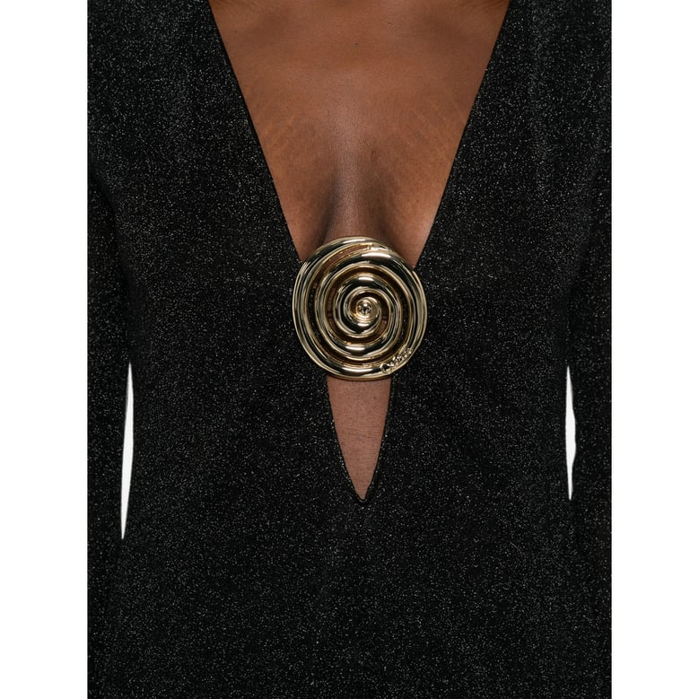dress v-neck black by Selfnex