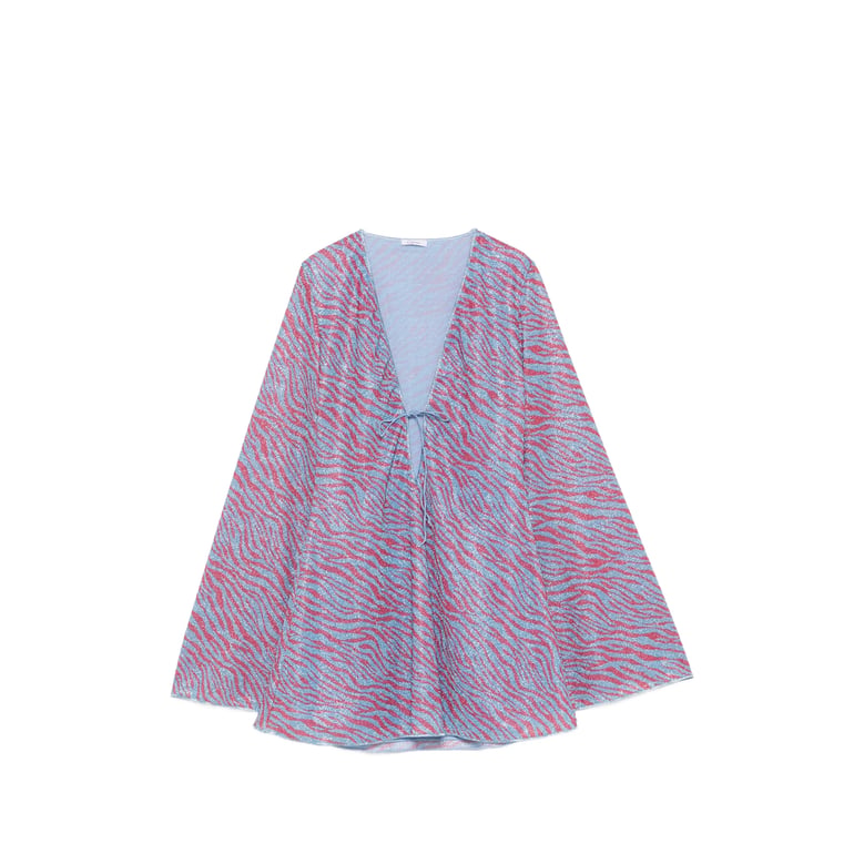 dress v-neck blue/pink by Selfnex