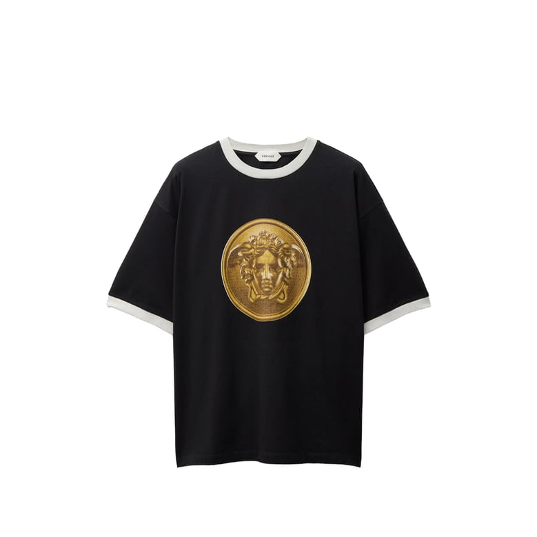 t-shirt medusa coin black by Selfnex