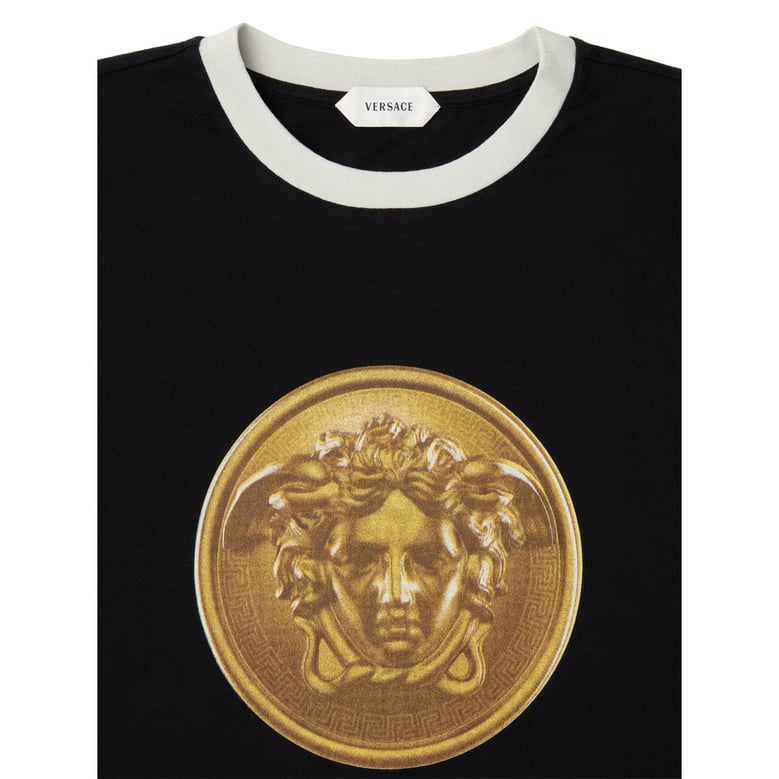 t-shirt medusa coin black by Selfnex