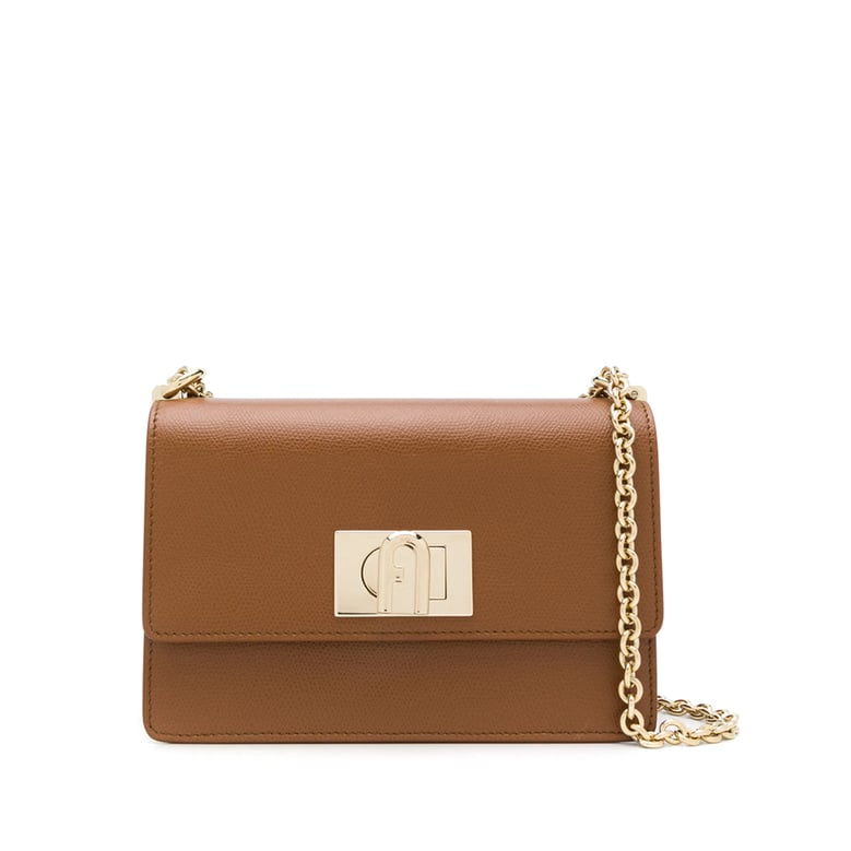 crossbody bag foldover brown leather by Selfnex