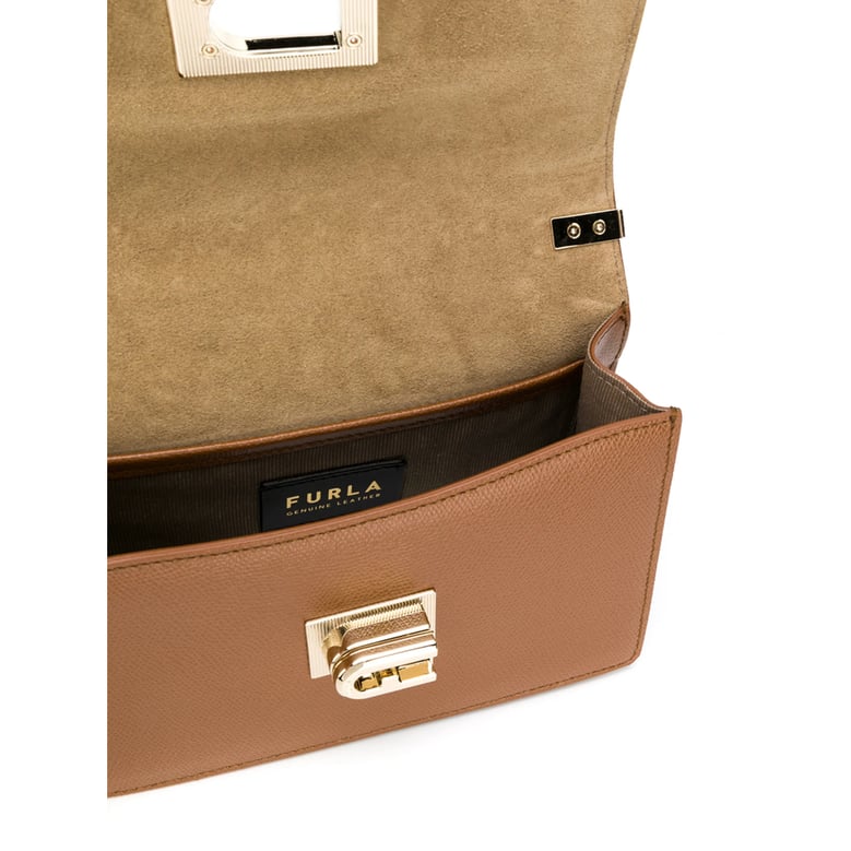 crossbody bag foldover brown leather by Selfnex