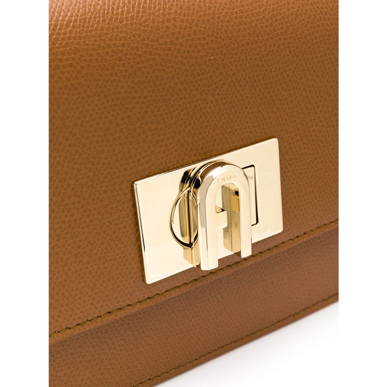 crossbody bag foldover brown leather by Selfnex