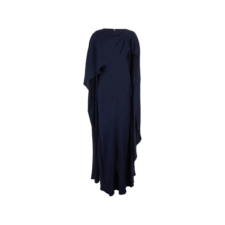 dress draped cape blue by Selfnex