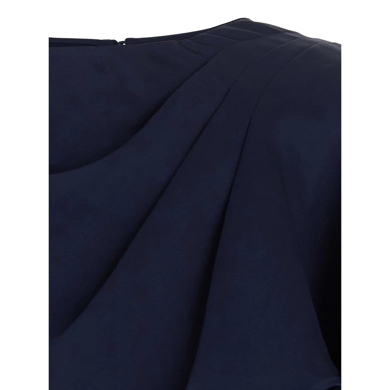 dress draped cape blue by Selfnex