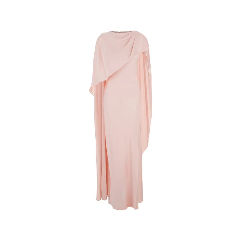 evening dress pink draped by Selfnex