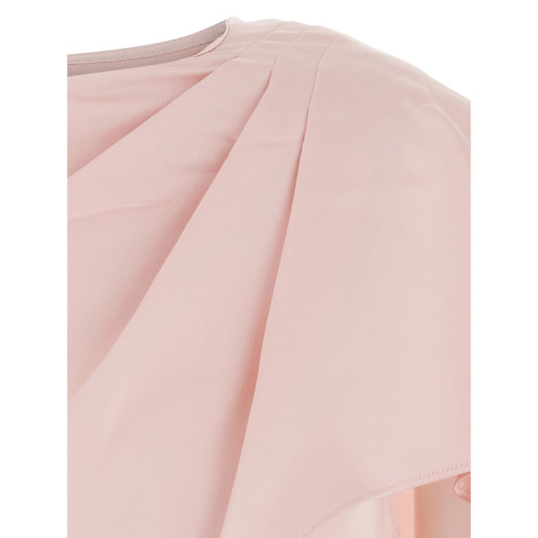evening dress pink draped by Selfnex