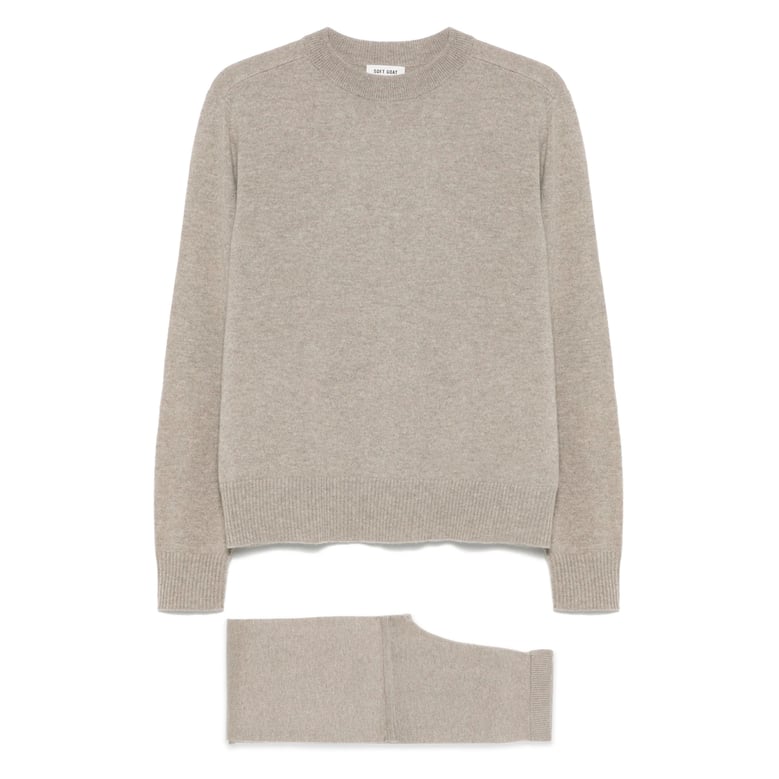 knitted cashmere jumpsuit grey by Selfnex