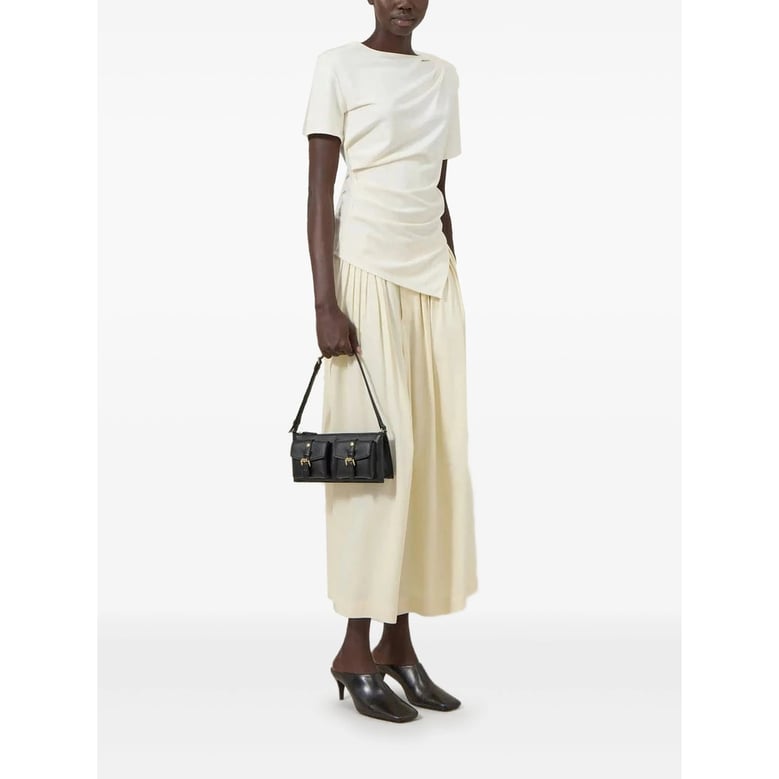 shoulder bag black calf leather by Selfnex