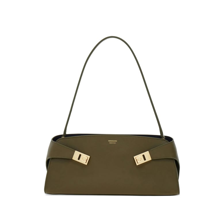 shoulder bag east-west hug green by Selfnex