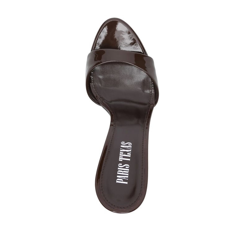 stiletto sandals brown by Selfnex