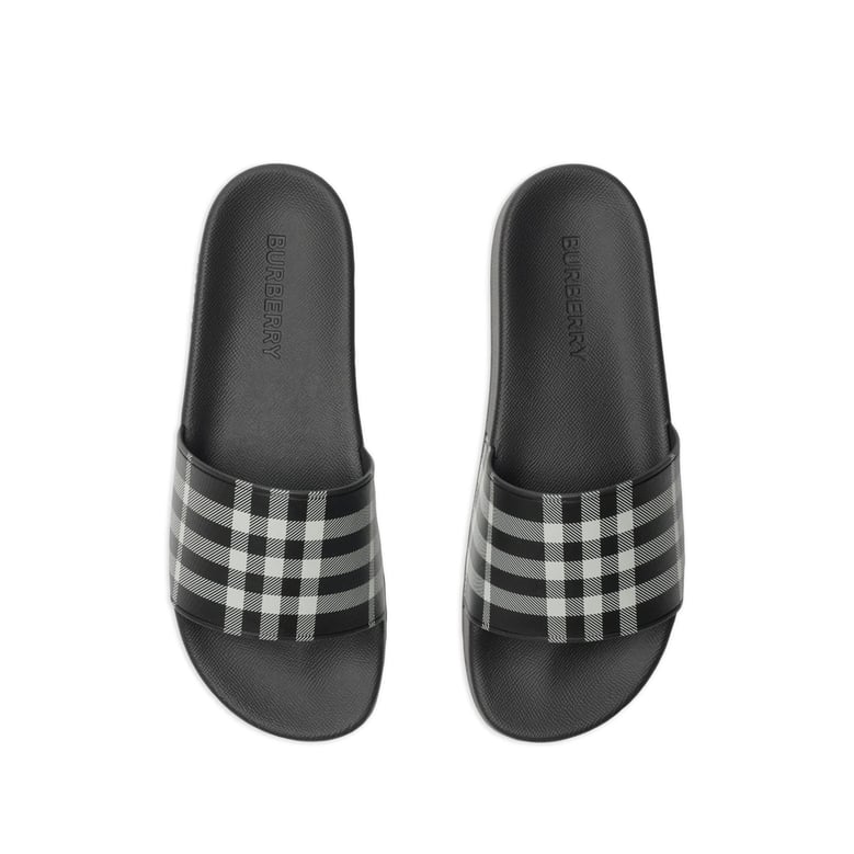 thong sandals black/white by Selfnex