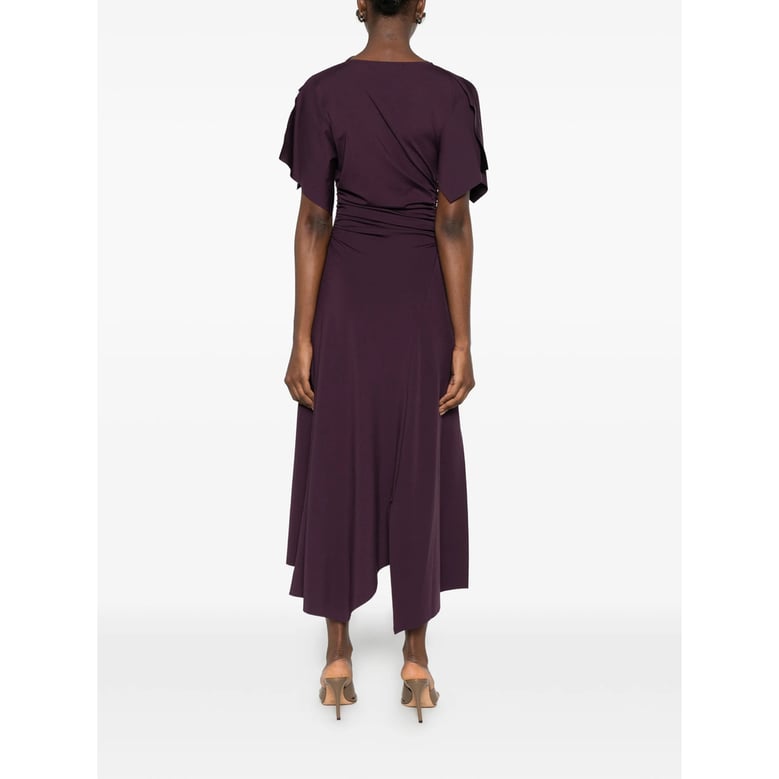 dress with asymmetric hem, purple by Selfnex