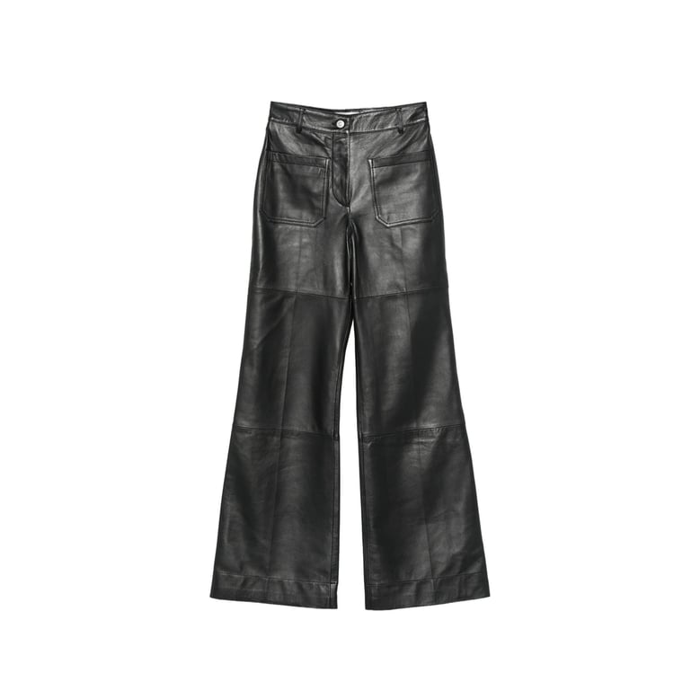 leather trousers black by Selfnex