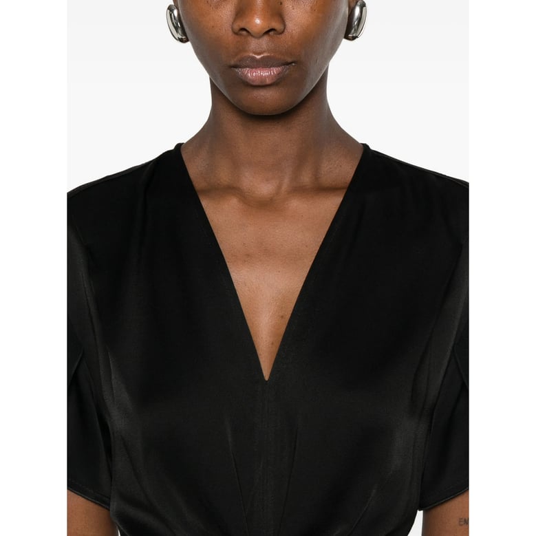 dress satin black by Selfnex