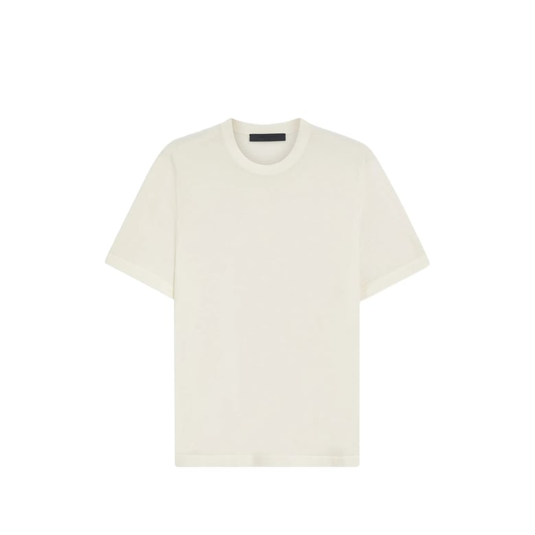 sweater crew-neck short-sleeve off-white by Selfnex