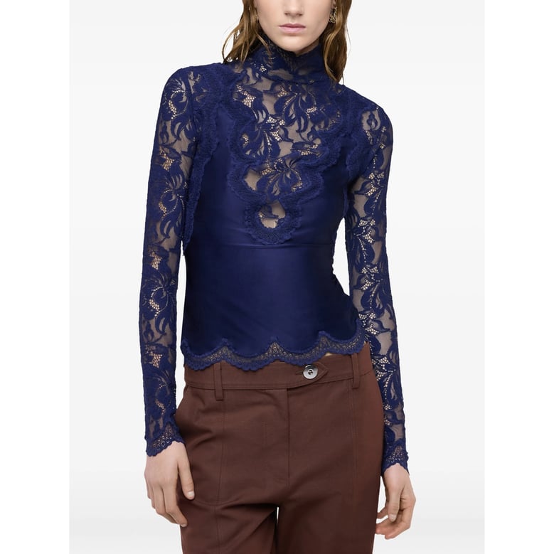 lace top blue by Selfnex