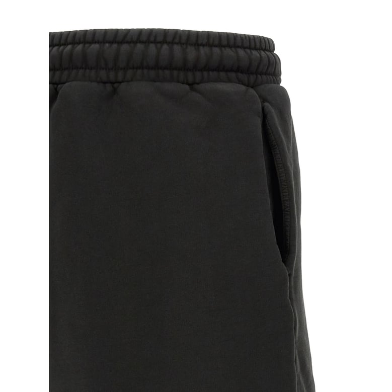 shorts in black fleece by Selfnex