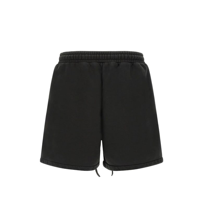 shorts in black fleece by Selfnex