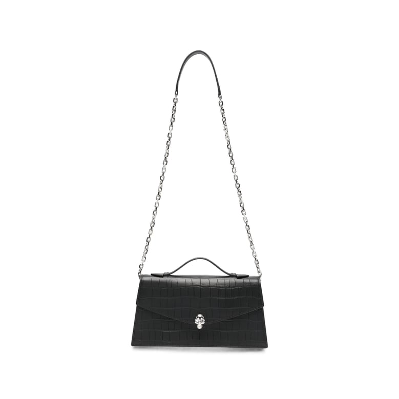 shoulder bag black croc-effect by Selfnex