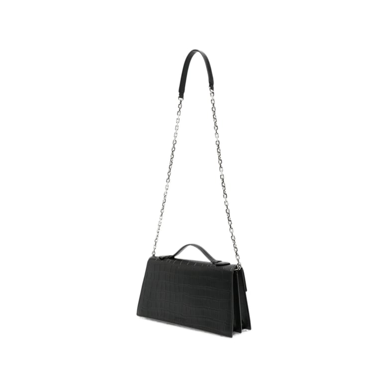 shoulder bag black croc-effect by Selfnex