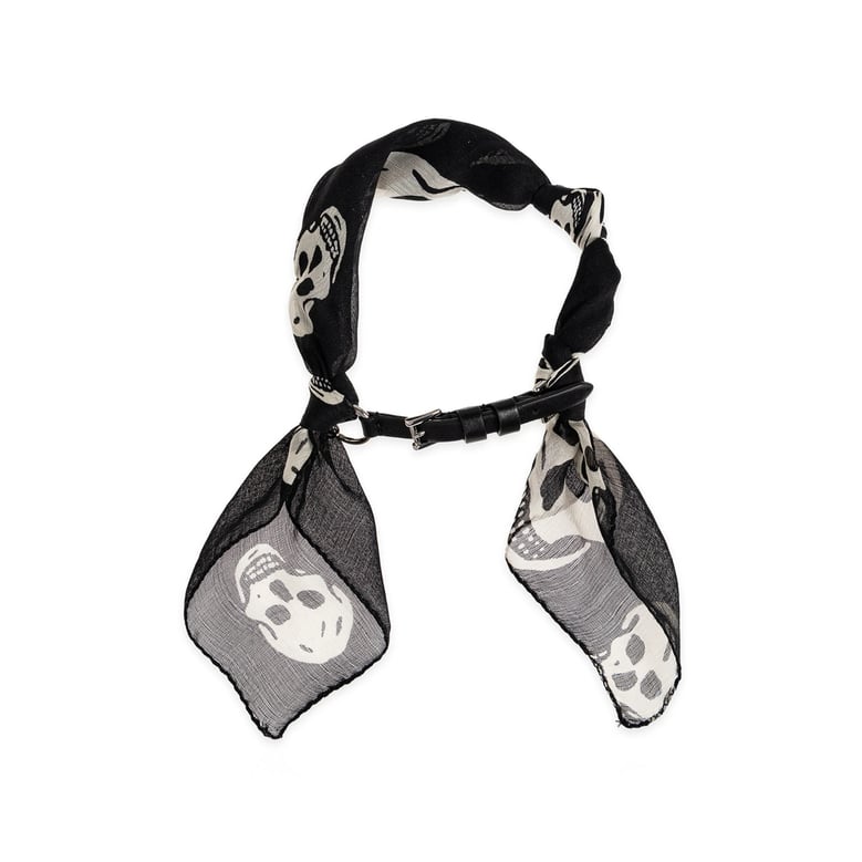 scarf black/white by Selfnex
