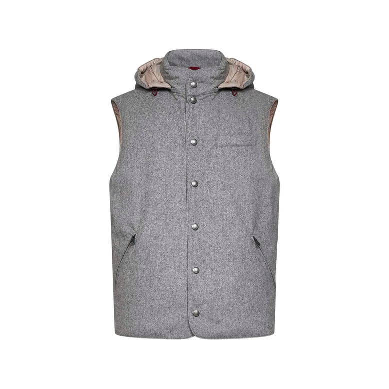 waistcoat grey wool by Selfnex
