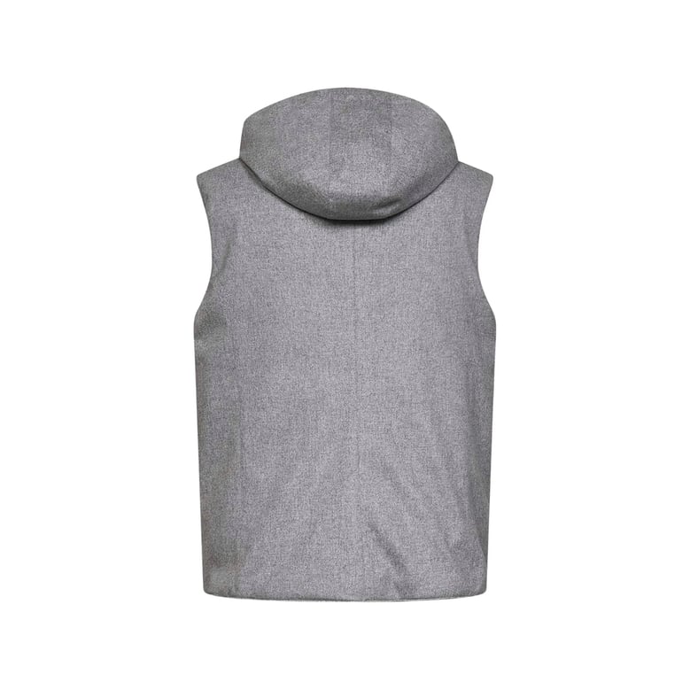waistcoat grey wool by Selfnex