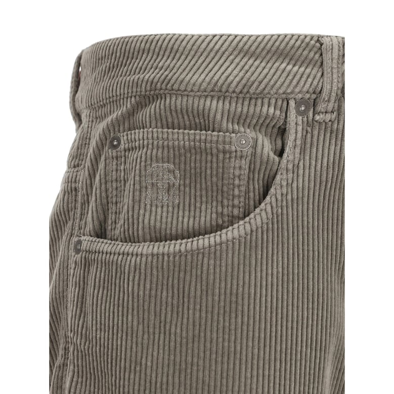 trousers in corduroy grey by Selfnex
