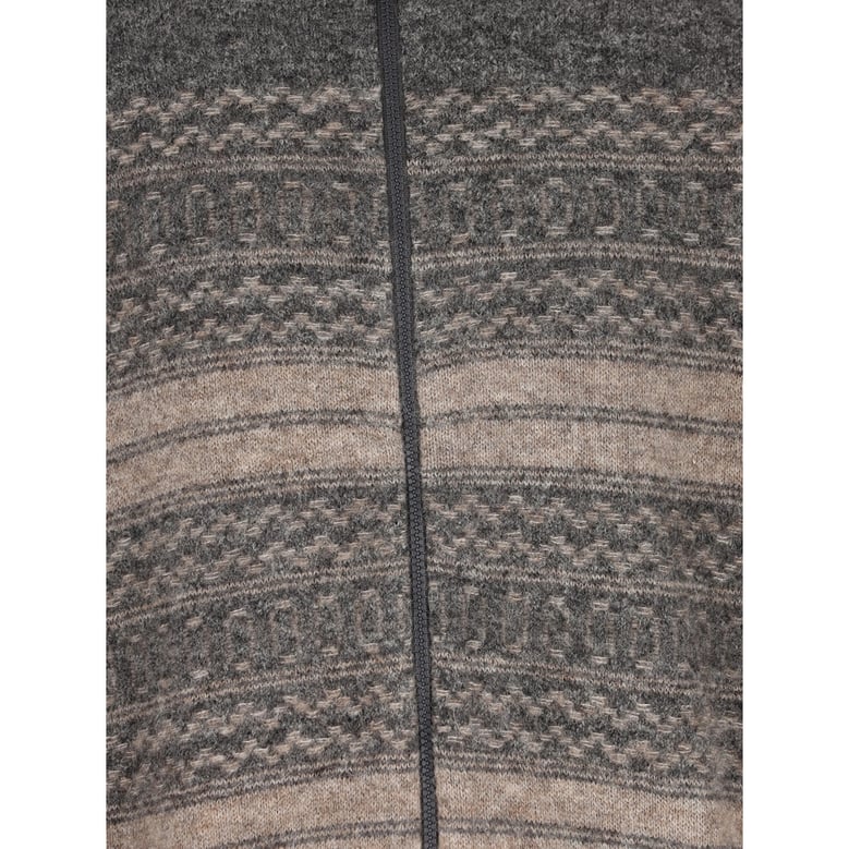 zip cardigan grey wool by Selfnex