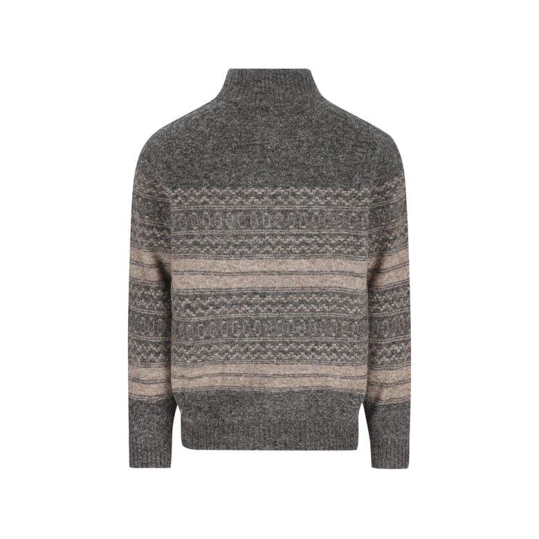 zip cardigan grey wool by Selfnex